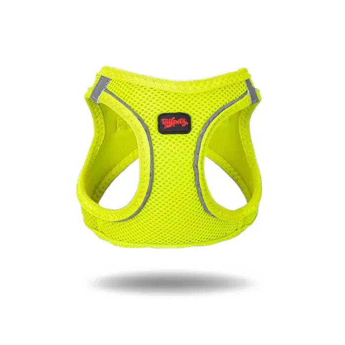 TailPetz Air-Mesh Dog Harness Breathable Neon Lime