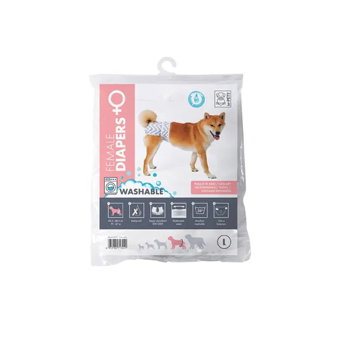 M-Pets Washable Female Dog Diaper for Comfort Large