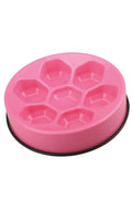 M-Pets Cavity Slow Feeder Dog Bowl Pink 1200ml