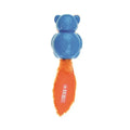 M-Pets On-Off Teddy Rubber Dog Toy Blue and Orange