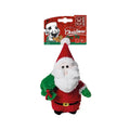 M-Pets Christmas Santa Dog Toy with Squeaker and Rope