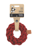 M-Pets Coto Red Ring Cotton Rope Ring Dog Toy 13cm