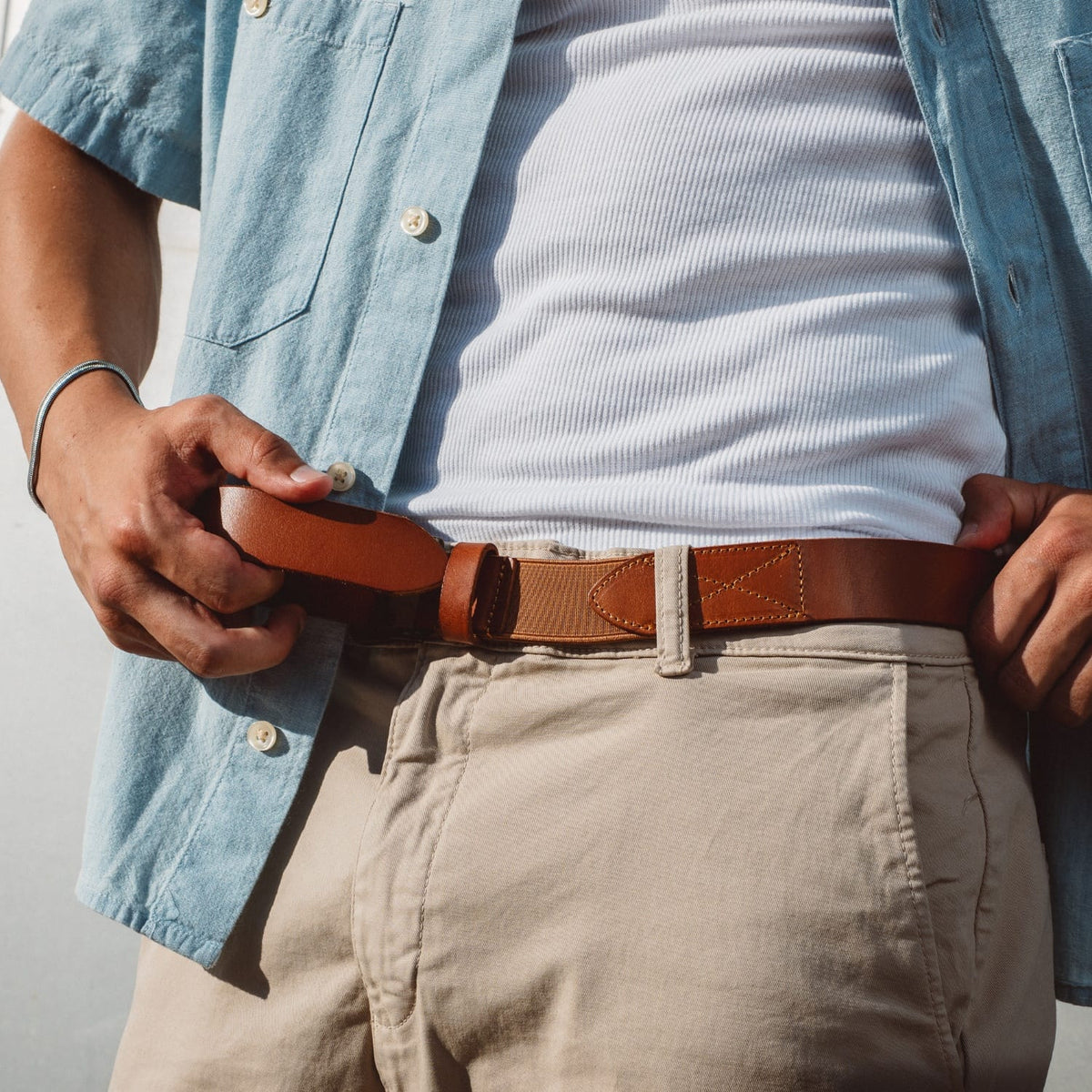 Leather Stretch Belt