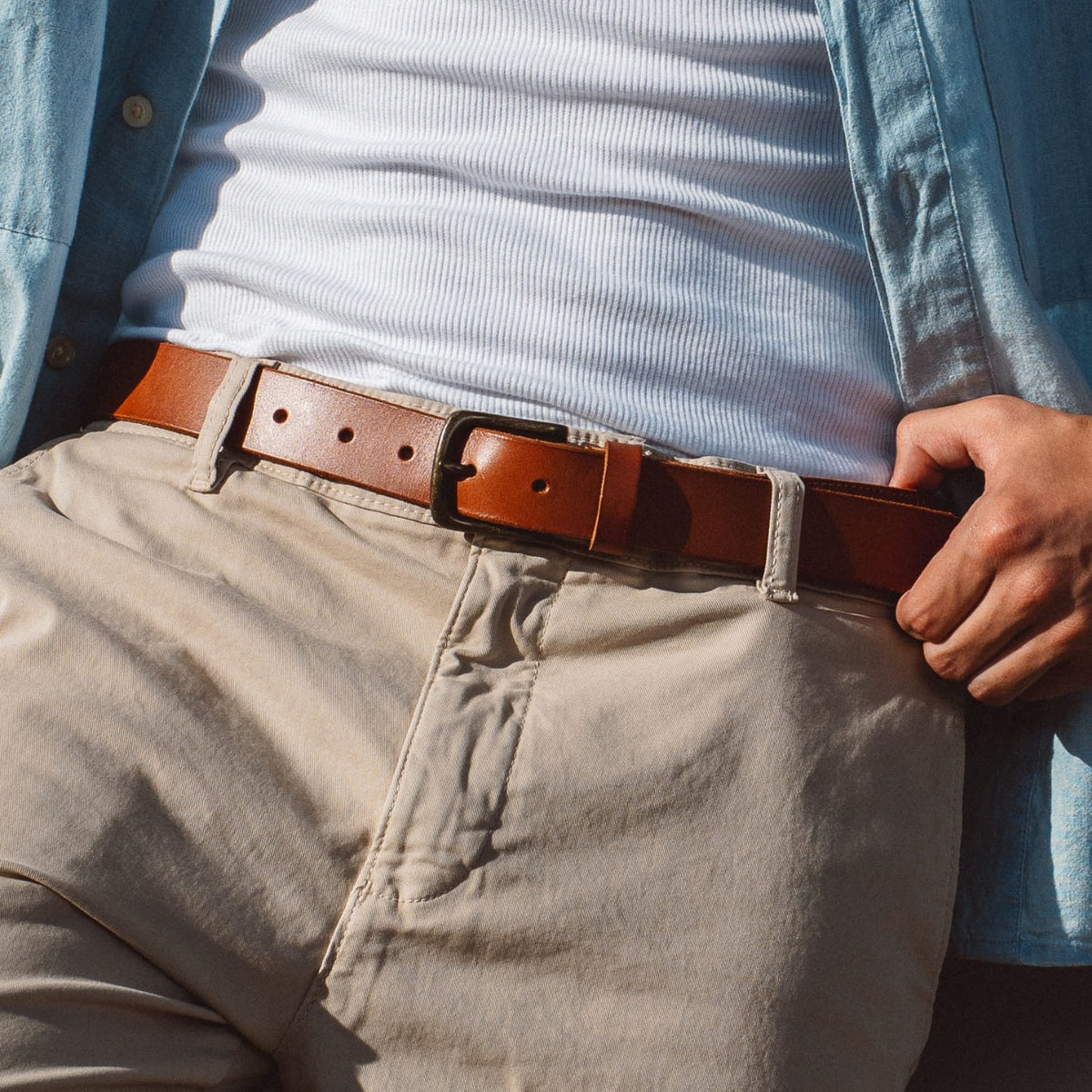 Leather Stretch Belt