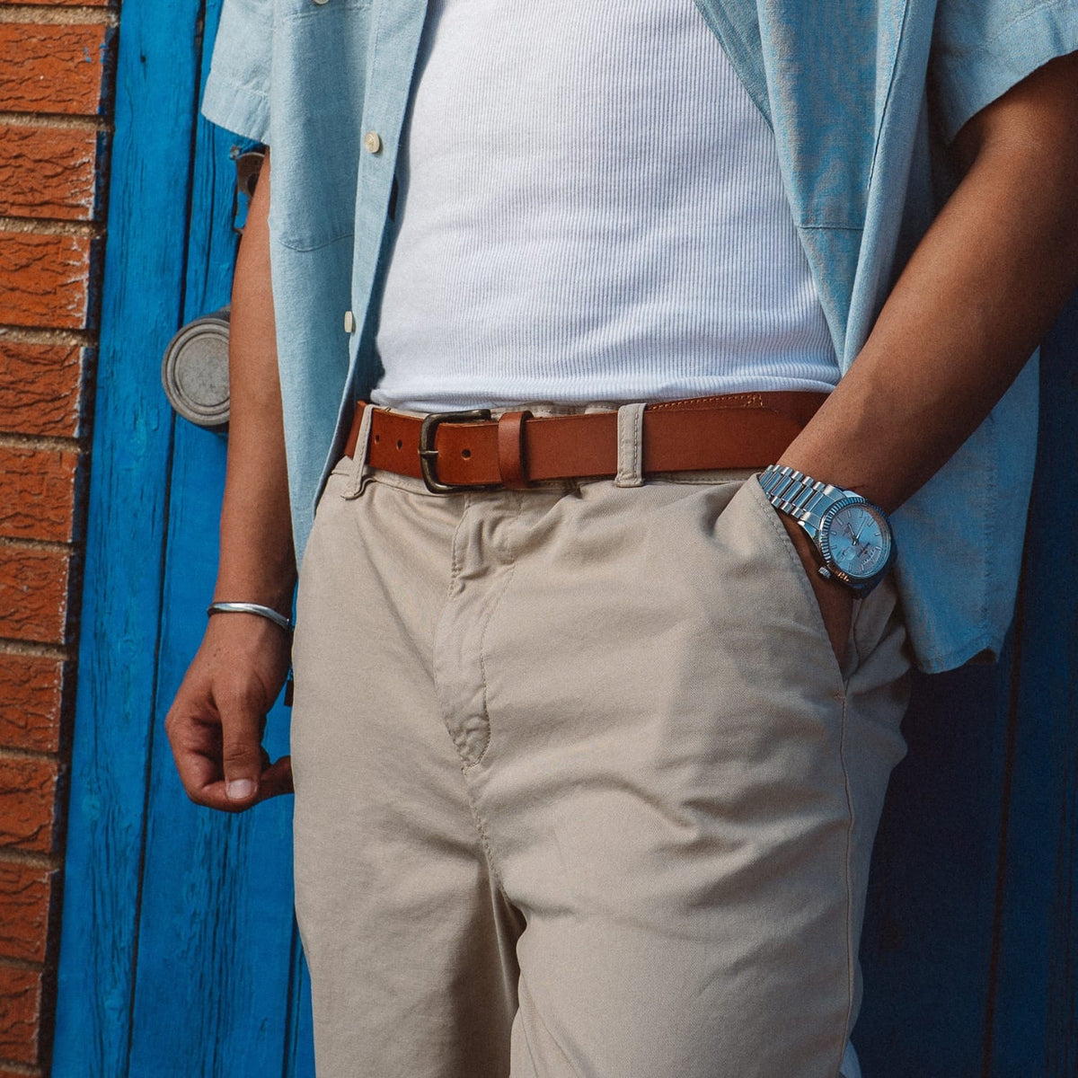 Leather Stretch Belt