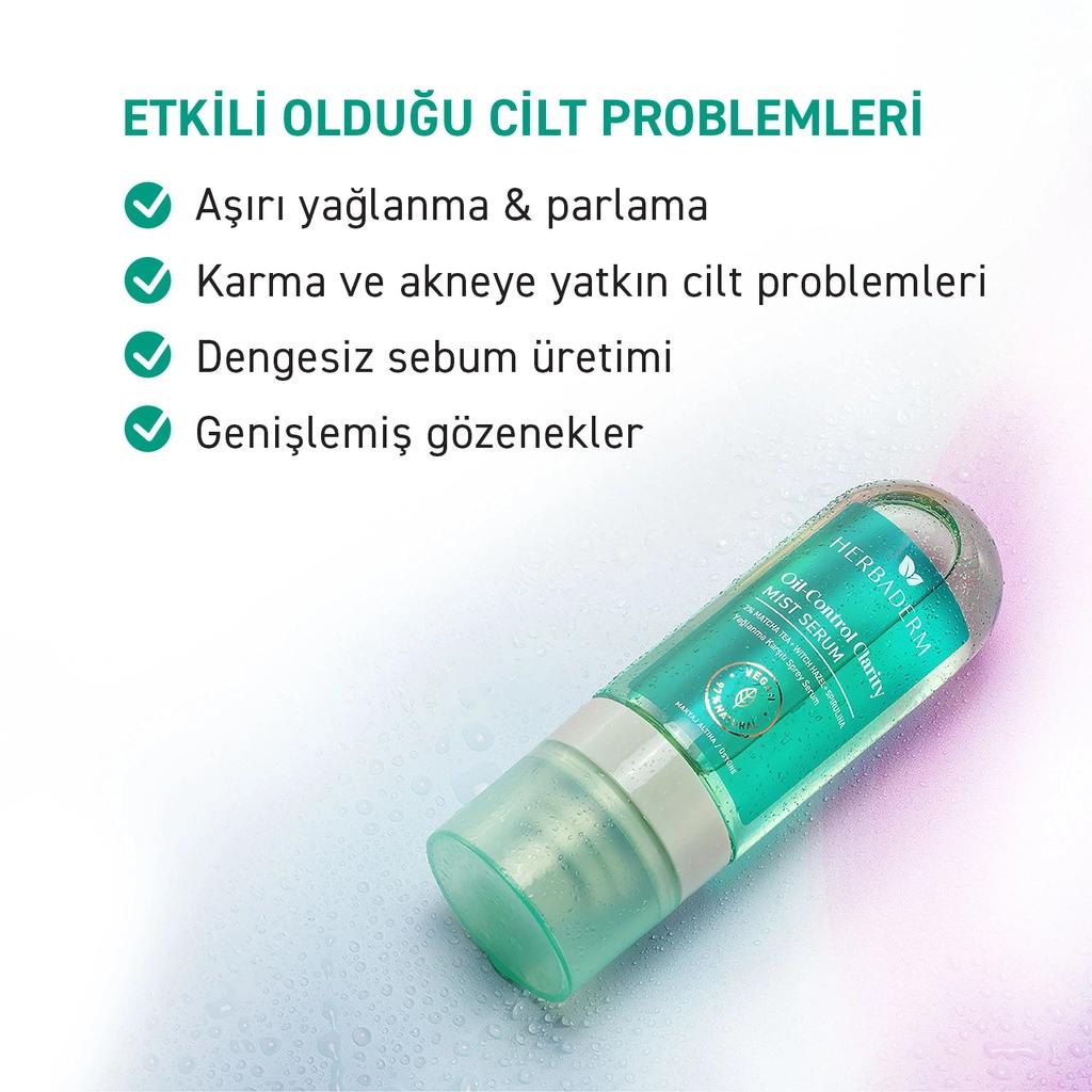Herbaderm Anti-Oiliness Spray Serum for Balanced Skin 80 ml