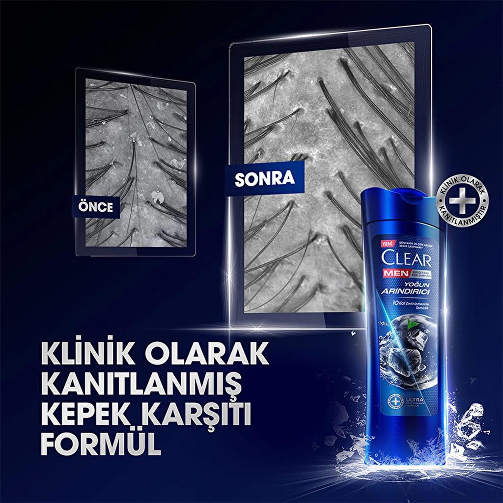 Clear Men Deep Cleansing Charcoal Anti-Dandruff Shampoo 350 ml