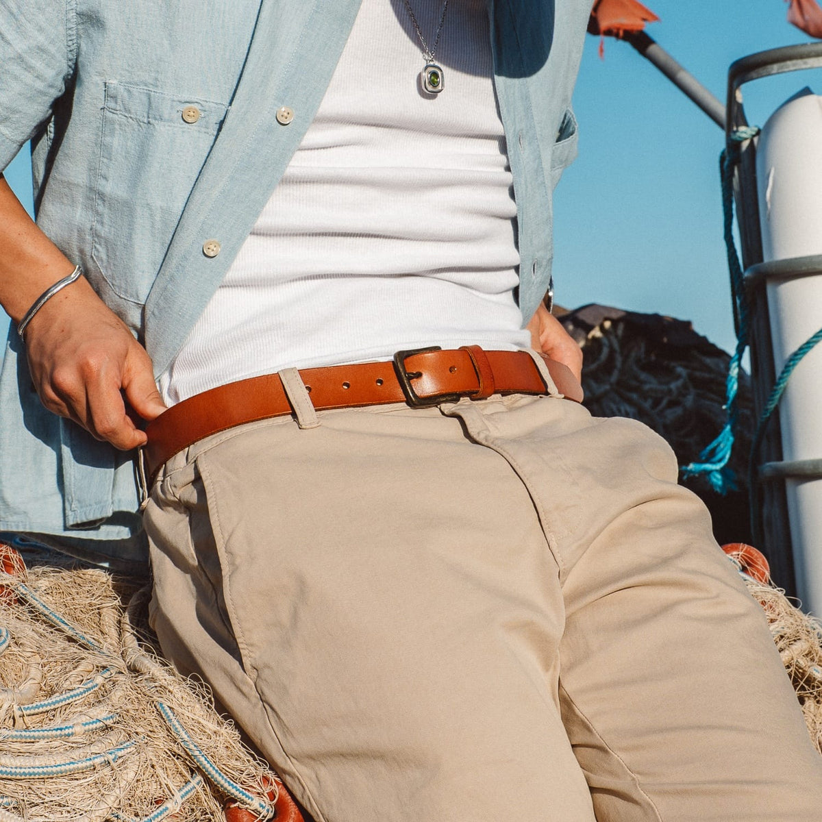 Leather Stretch Belt
