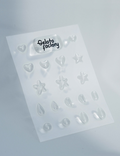 Gelato Factory 3D Deco Gel Art Shape 001 Nail Stickers 18 Pieces