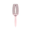 Olivia Garden Fingerbrush Care Pastel Pink Boar & Nylon Brush Medium