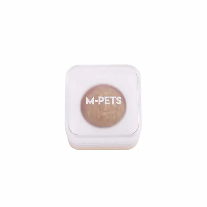 M-Pets Herball Gall Fruit Ball Cat Toy for Dental Care Beige