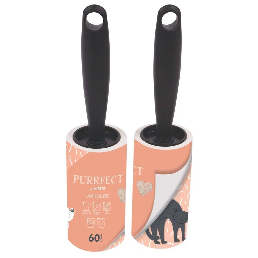 M-Pets Purrfect Pet Hair Remover Roller Pink 2x60 Sheets