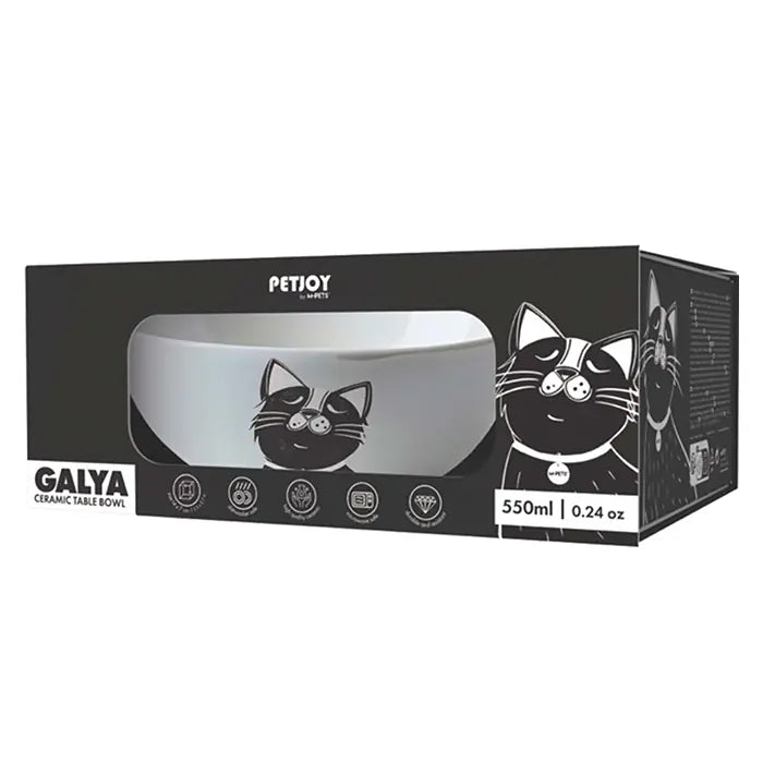 M-Pets Galya Ceramic Pet Bowl with Animal Figures 550ml