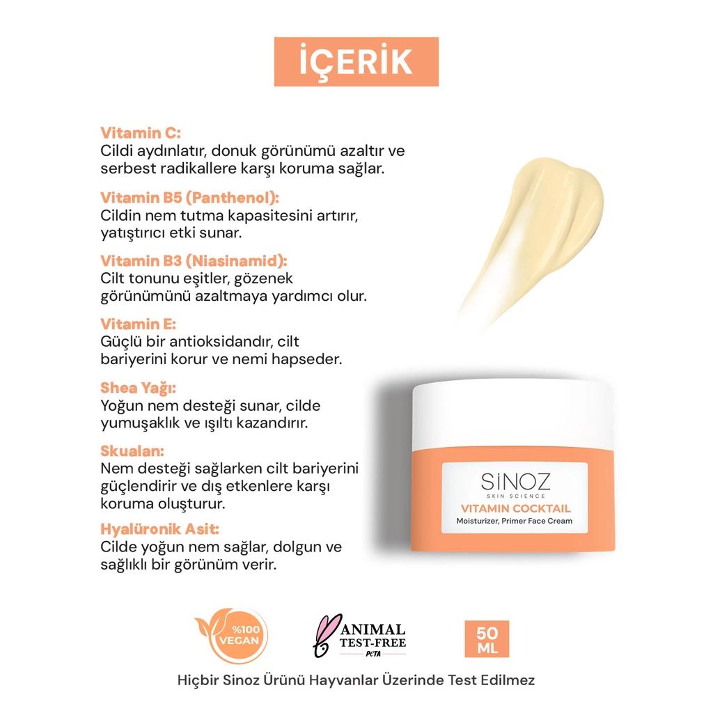 Sinoz Vitamin Cocktail Moisturizing Face Cream 50 ml
