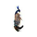 Pet Zone Pretty Peacock Crinkle Catnip Toy with Feathers