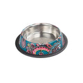 Oripet Indian Pattern Green Stainless Steel Dog Bowl 32oz