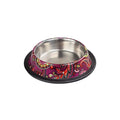 Oripet Patterned Red Stainless Steel Dog Bowl 32oz