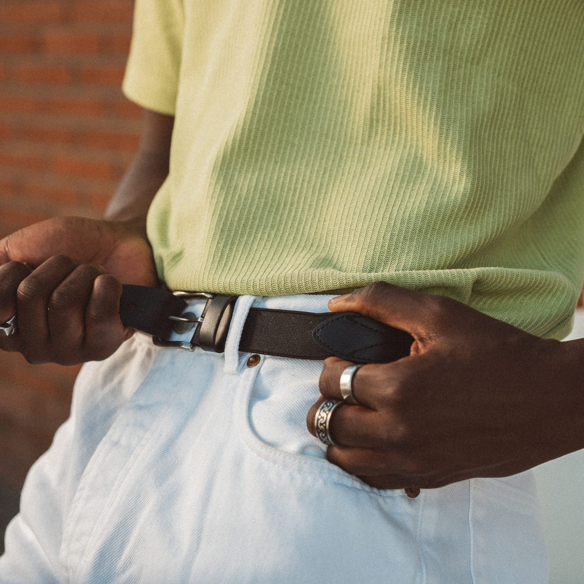 Leather Stretch Belt