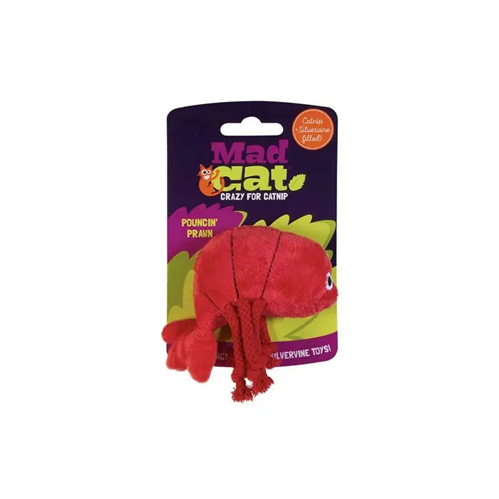 Mad Cat Pouncin Prawn Catnip & Silvervine Cat Toy