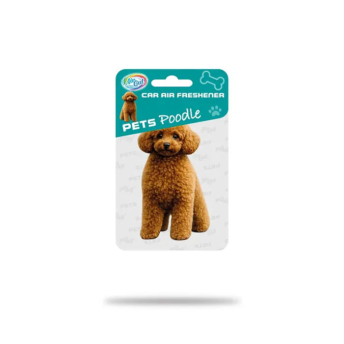 Airgut Pets Poodle Car Air Freshener Scented Hanging Card 1 ea