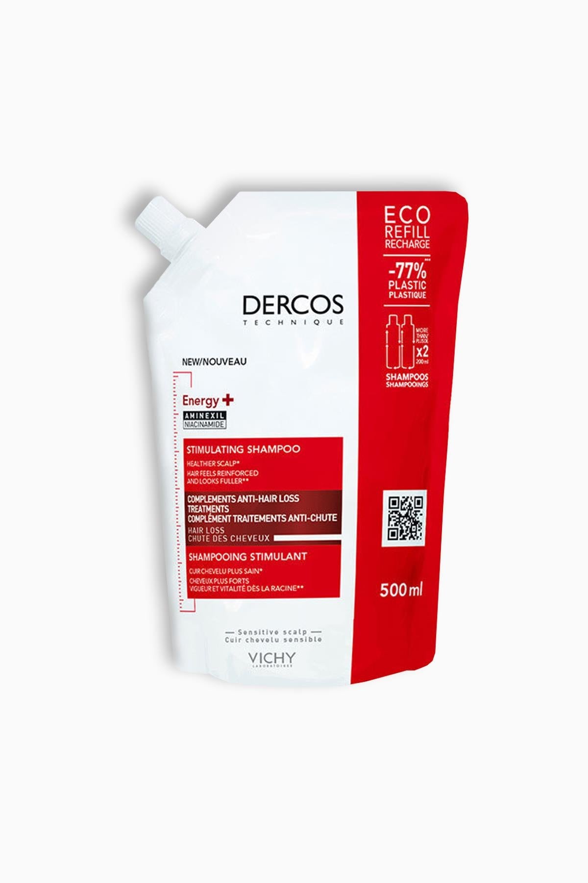 Vichy Dercos Energising Shampoo for Thinning Hair Refill 500 ml