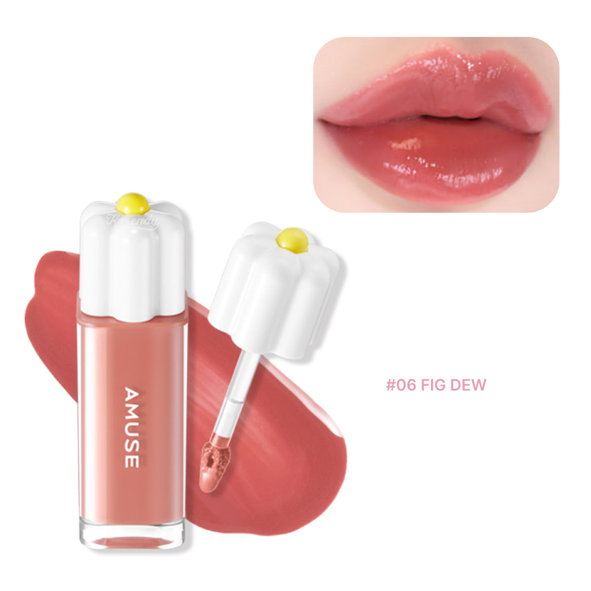 Amuse Dew Tint High Shine Hydrating Lip Stain 06 Fig Dew 4g