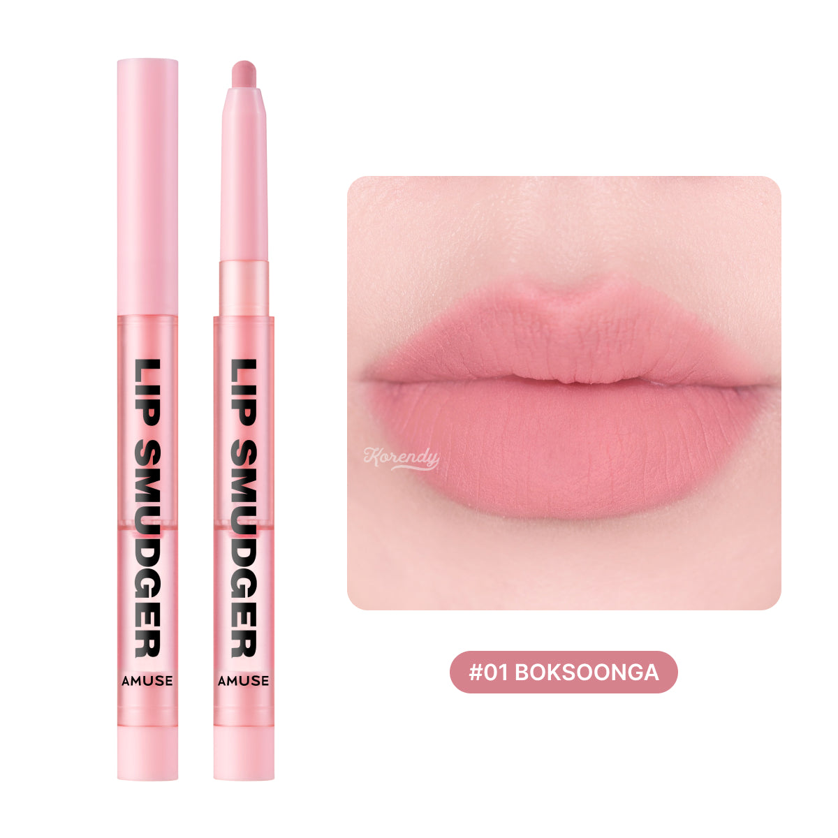 Amuse Lip Smudger Soft Velvet Lip Liner 01 Boksoonga 0.5g