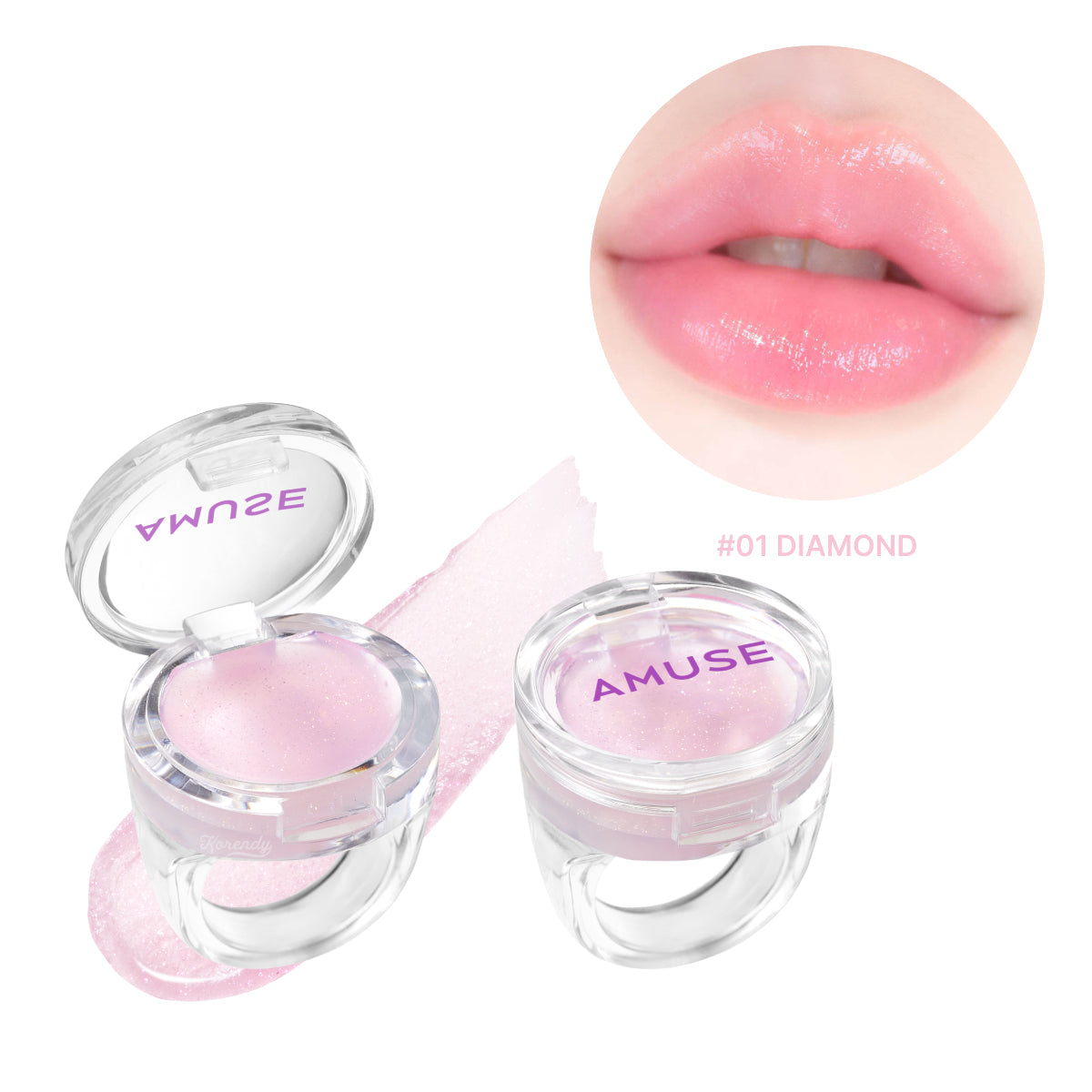 Amuse Ring Balm 01 Diamond Moisturizing Peptide Lip Balm