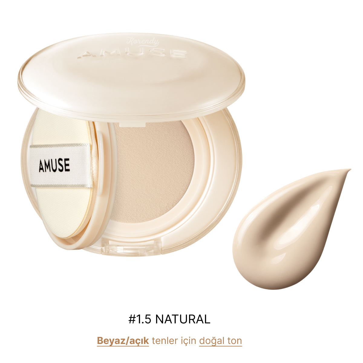 Amuse Dew Jelly Master Cushion SPF 38 PA+++ Natural 15g