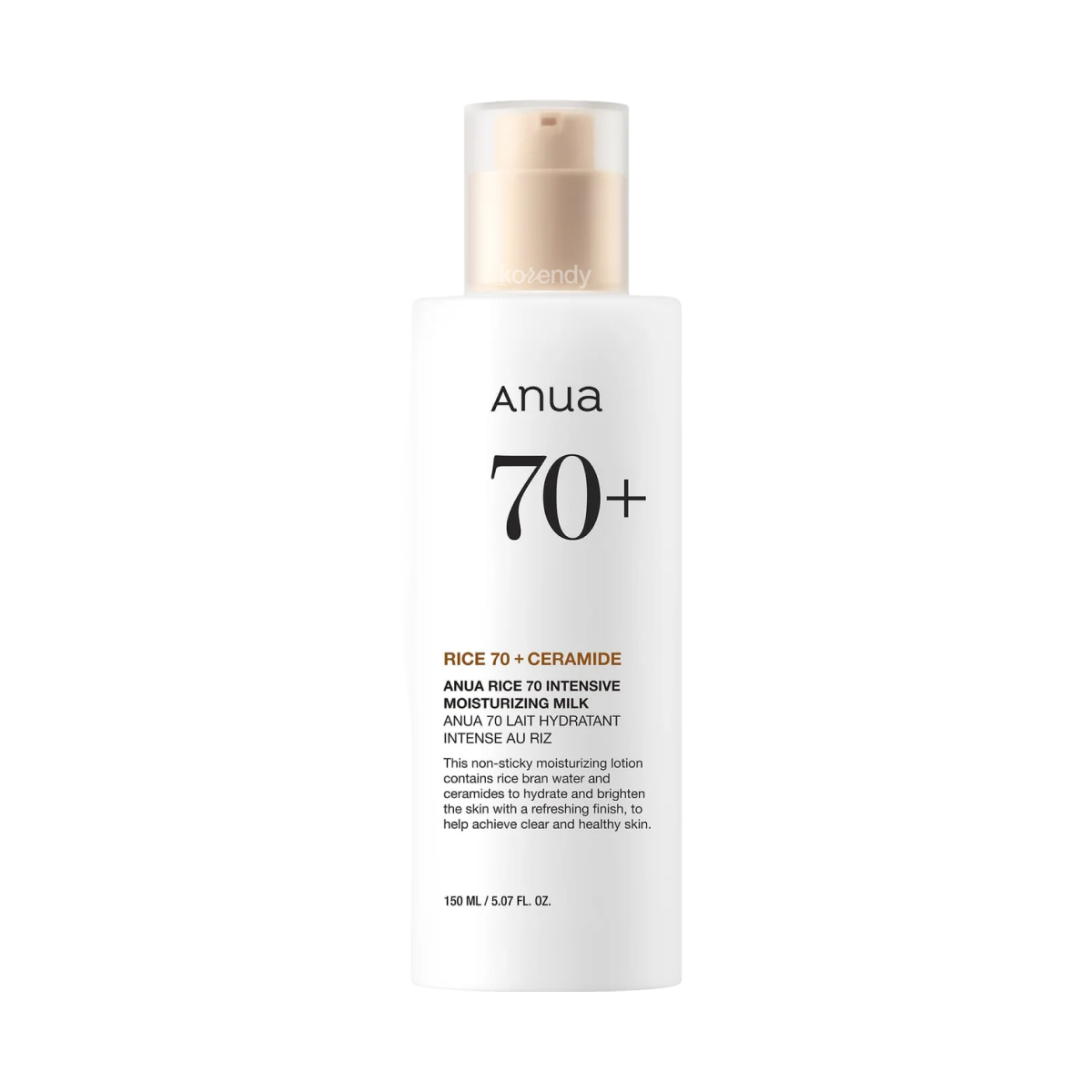 Anua Rice 70 Intensive Moisturizing Milk Brightening Lotion 150ml