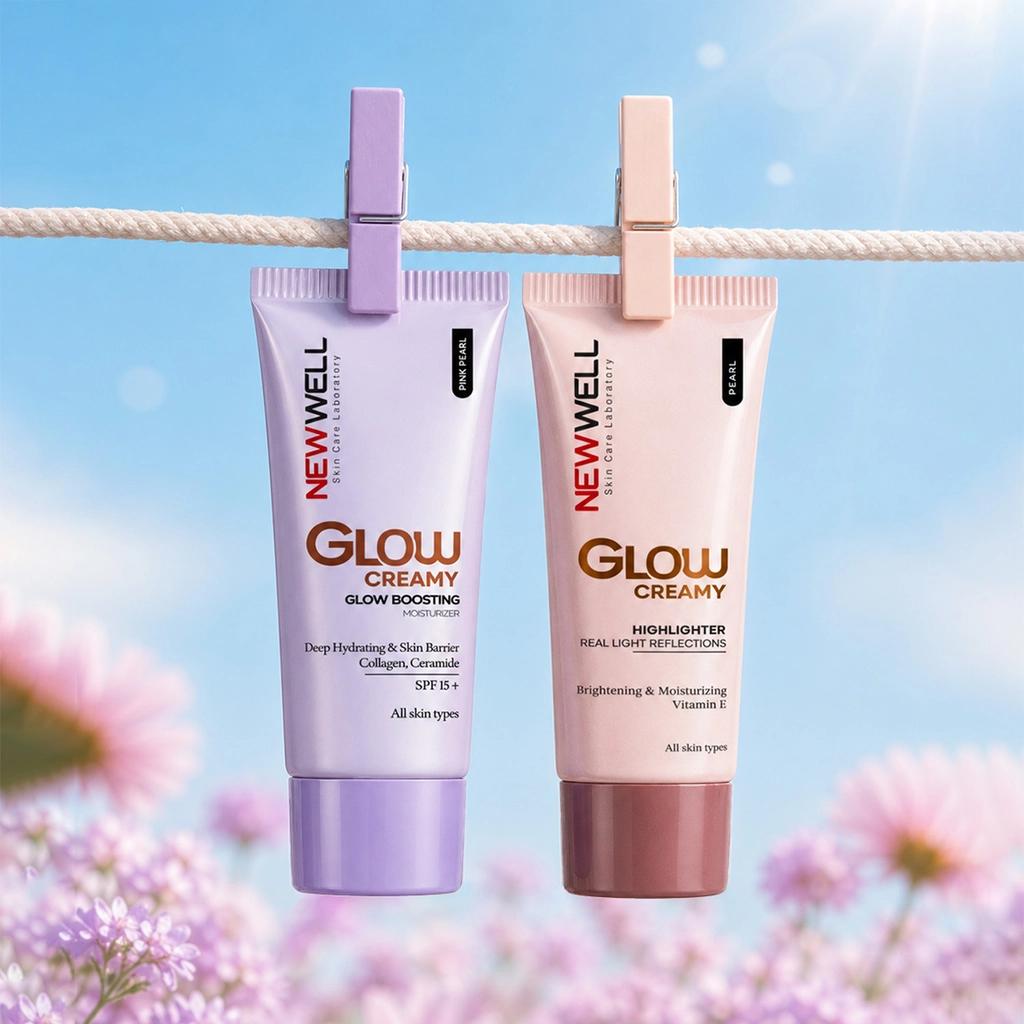 New Well Glow Boosting SPF 15+ Moisturizing Cream Pink Pearl 30 ml