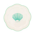 Balearic Blu Scalloped Ceramic Starter Plates – Case of 12 (+3 Bonus Plates)