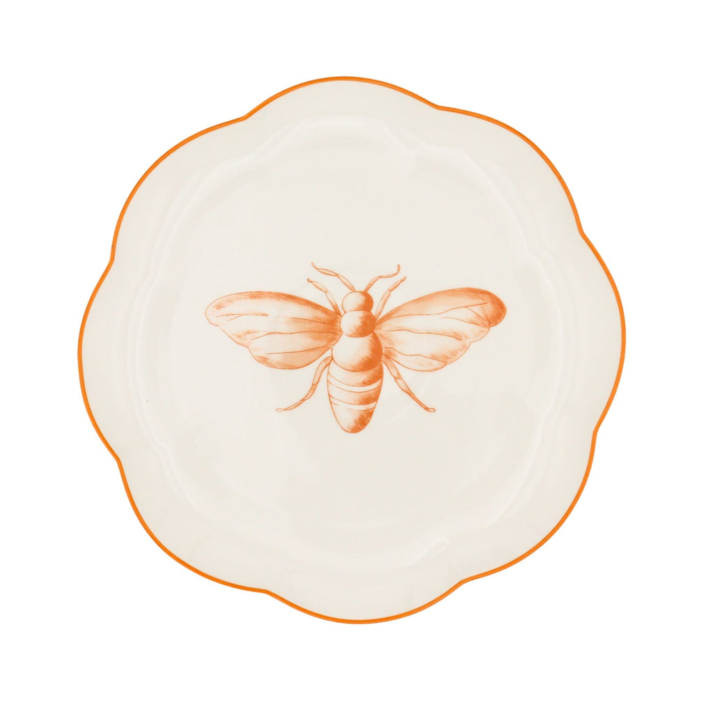 Bumble Homecoming Scalloped Ceramic Starter Plates – Case of 12 (+3 Bonus Plates)