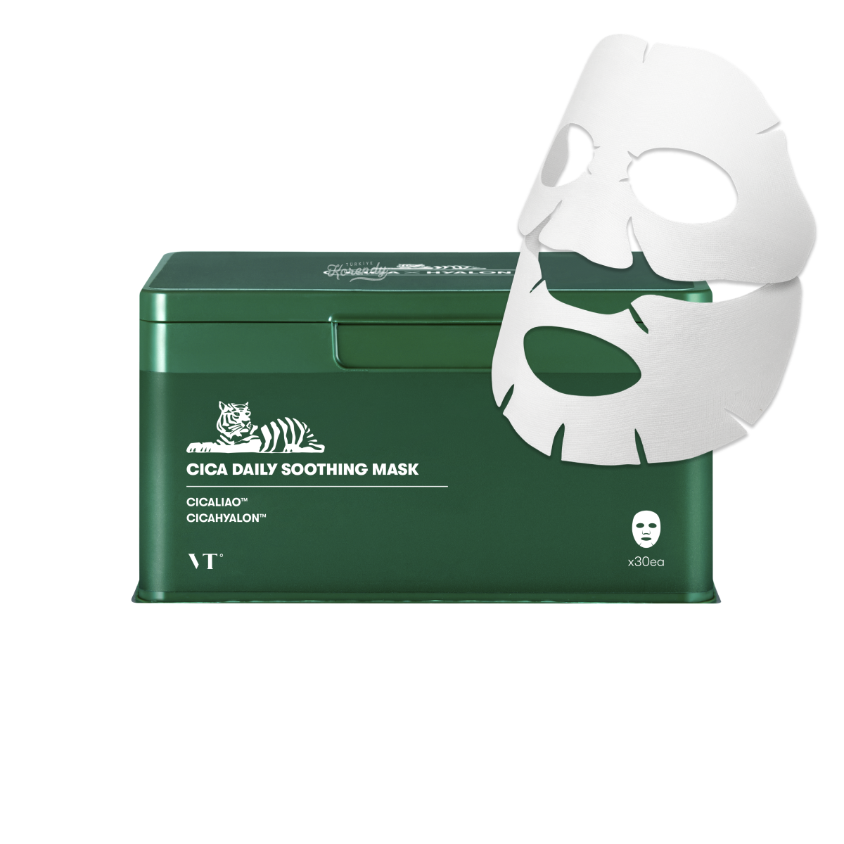 VT Cosmetics CICA Daily Soothing Mask Hydrating Sheets 30 Count