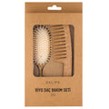 Eklips Bio 2-Piece Hair Brush and Comb Set for Styling