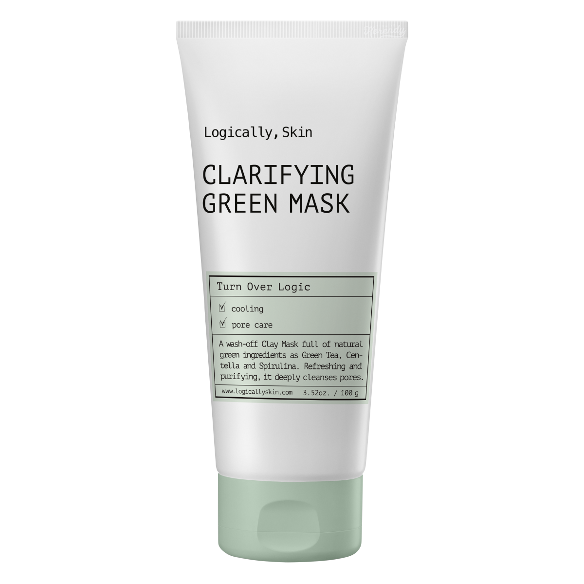 Logically Skin Clarifying Green Mask Pore Purifying Clay 100g