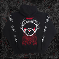 Cross Arms Pullover Hoodie Black
