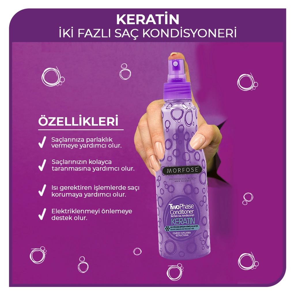 Morfose Keratin Bi-Phase Hair Conditioner Spray 220 ml