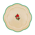 Fabled Flora Scalloped Ceramic Starter Plates – Case of 12 (+3 Bonus Plates)