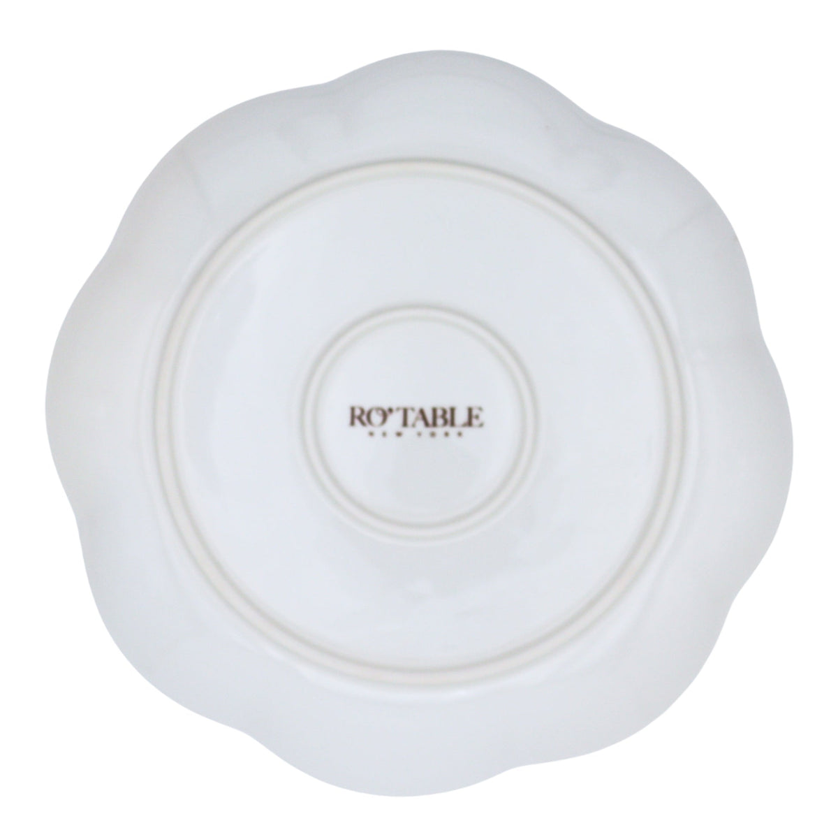 Fabled Flora Scalloped Ceramic Starter Plates – Set of 4 (+1 Bonus Plate)