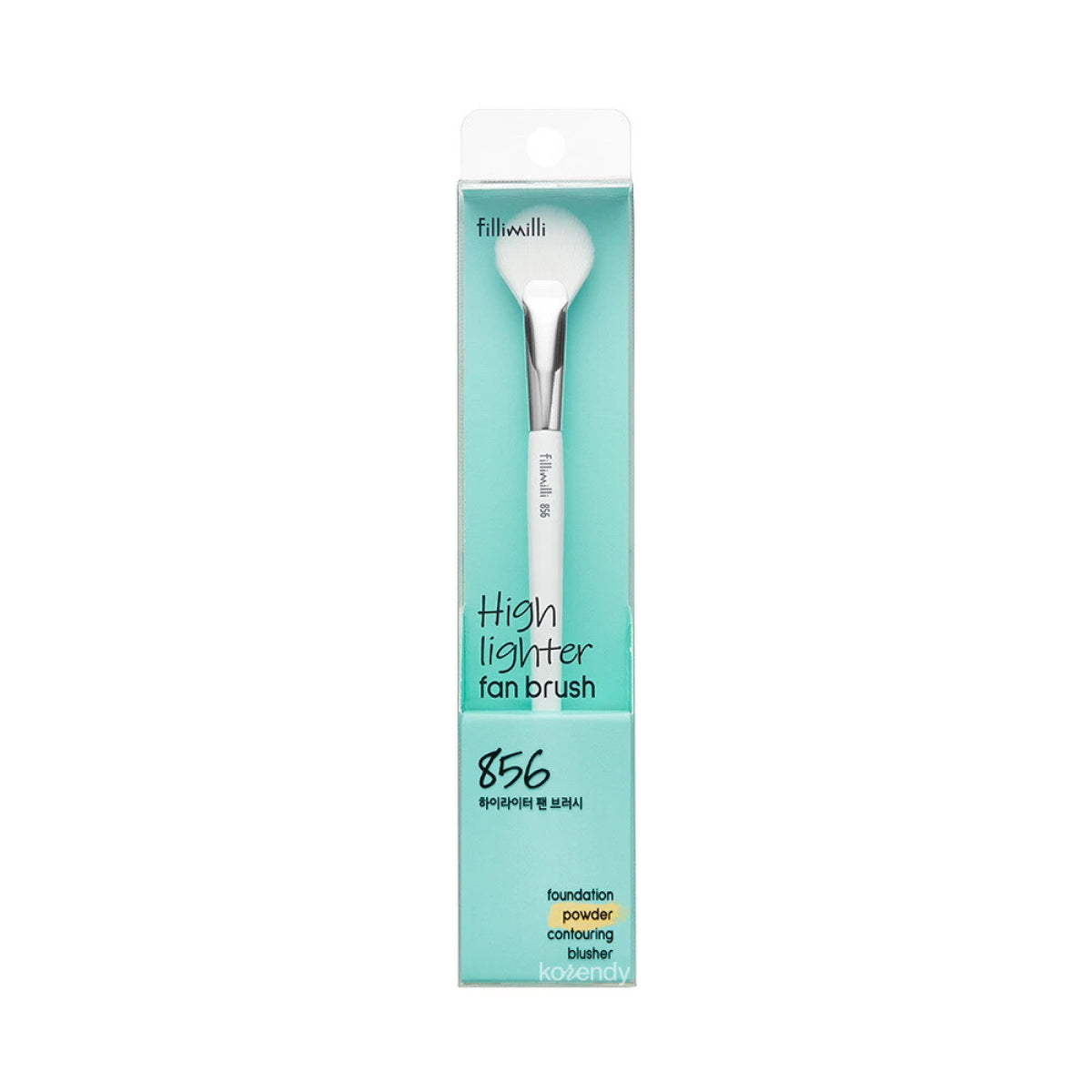 Fillimilli Highlighter Fan Brush 856 for Precise Glow 1 pc