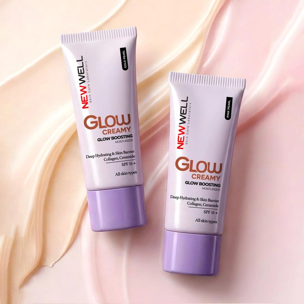 New Well Glow Boosting SPF 15+ Moisturizing Cream Pink Pearl 30 ml