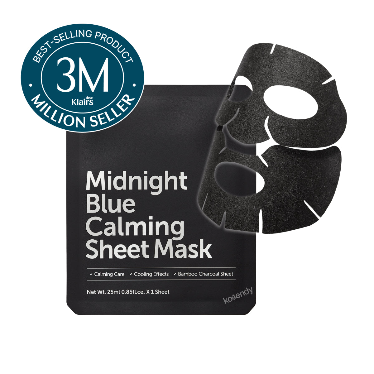 Klairs Midnight Blue Calming Sheet Mask Soothing Pore Care 25ml