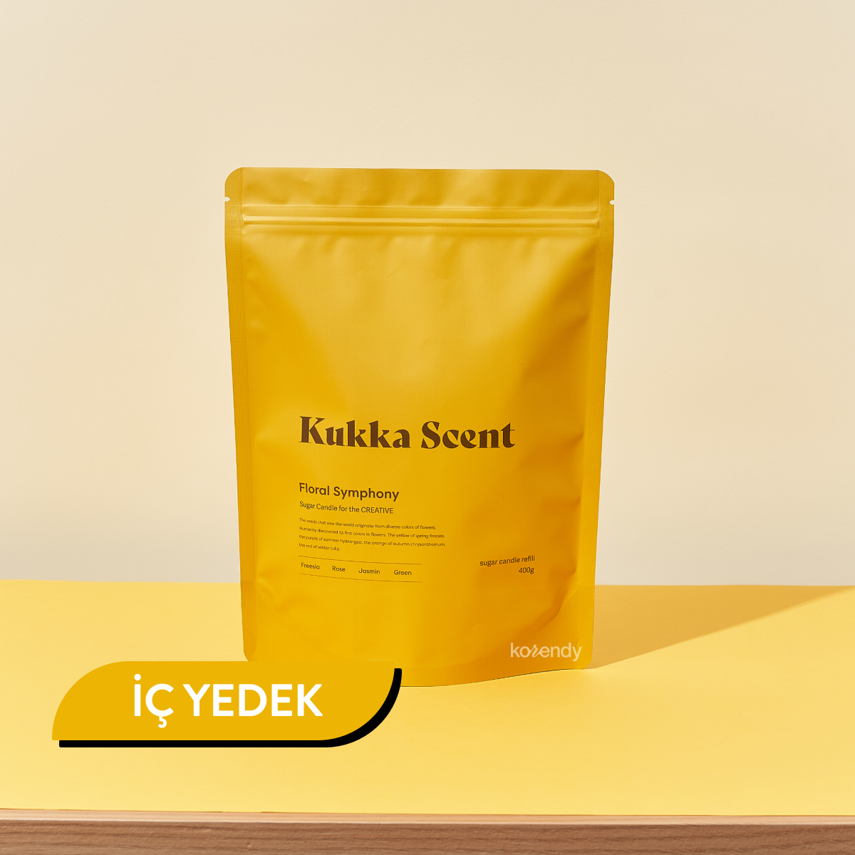 Kukka Scent Floral Symphony Sugar Candle Pearl Wax 250g