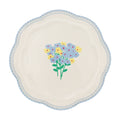 Meadow Flora Scalloped Ceramic Starter Plates – Case of 12 (+3 Bonus Plates)