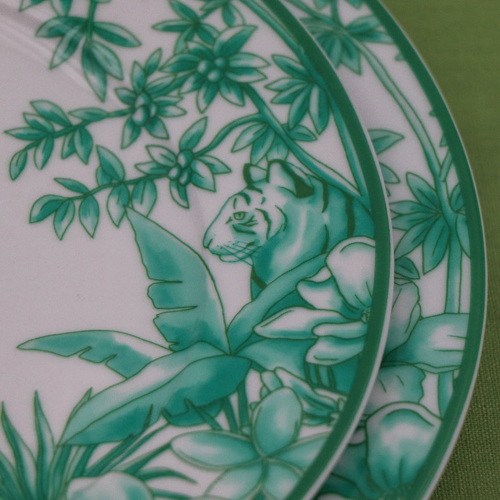 Monsoon Verdant Porcelain Starter Plates – Case of 12 (+3 Bonus Plates)
