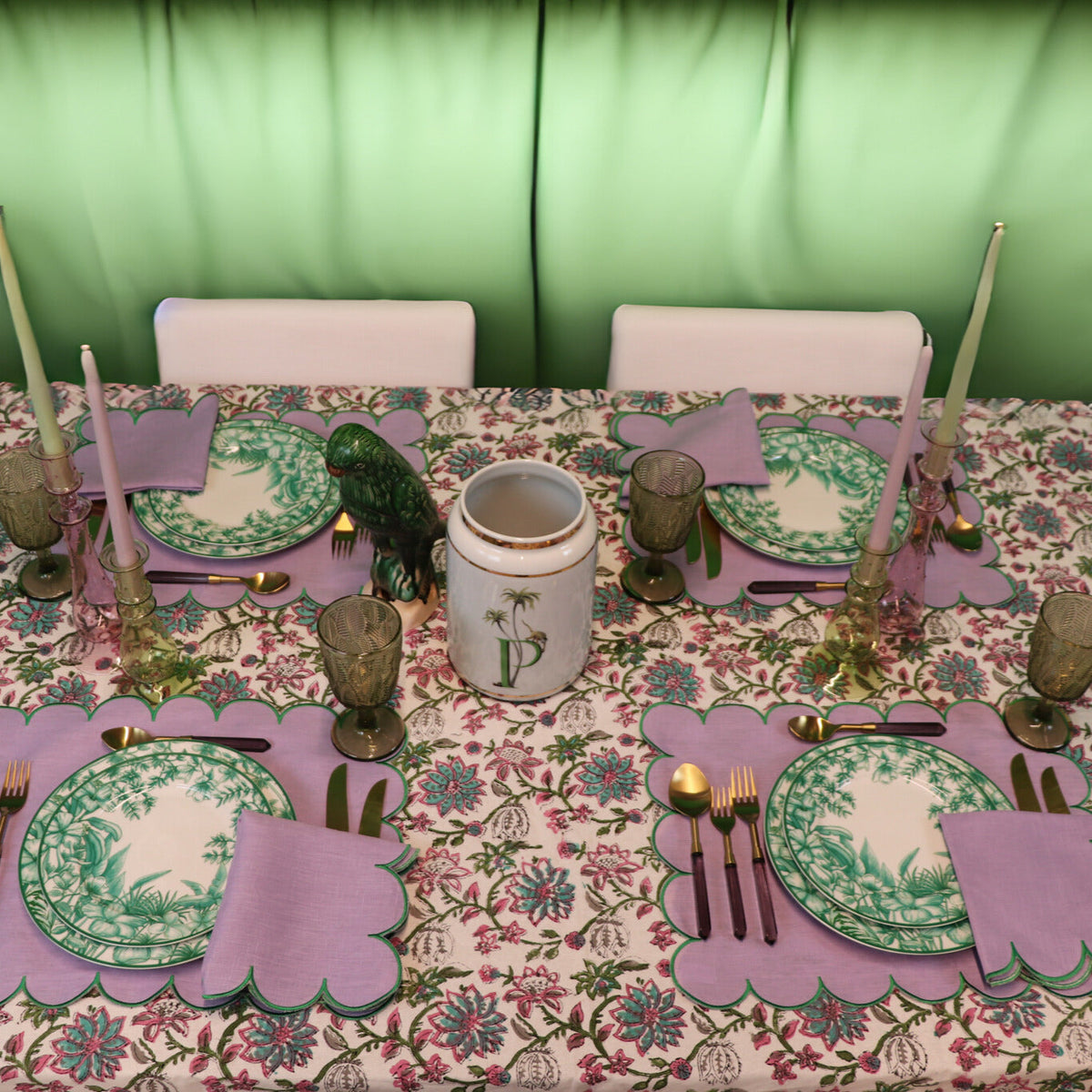 Monsoon Verdant Porcelain Starter Plates – Case of 12 (+3 Bonus Plates)