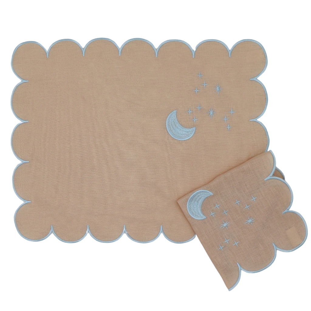 Moonbeam Linen Placemats – Set of 4