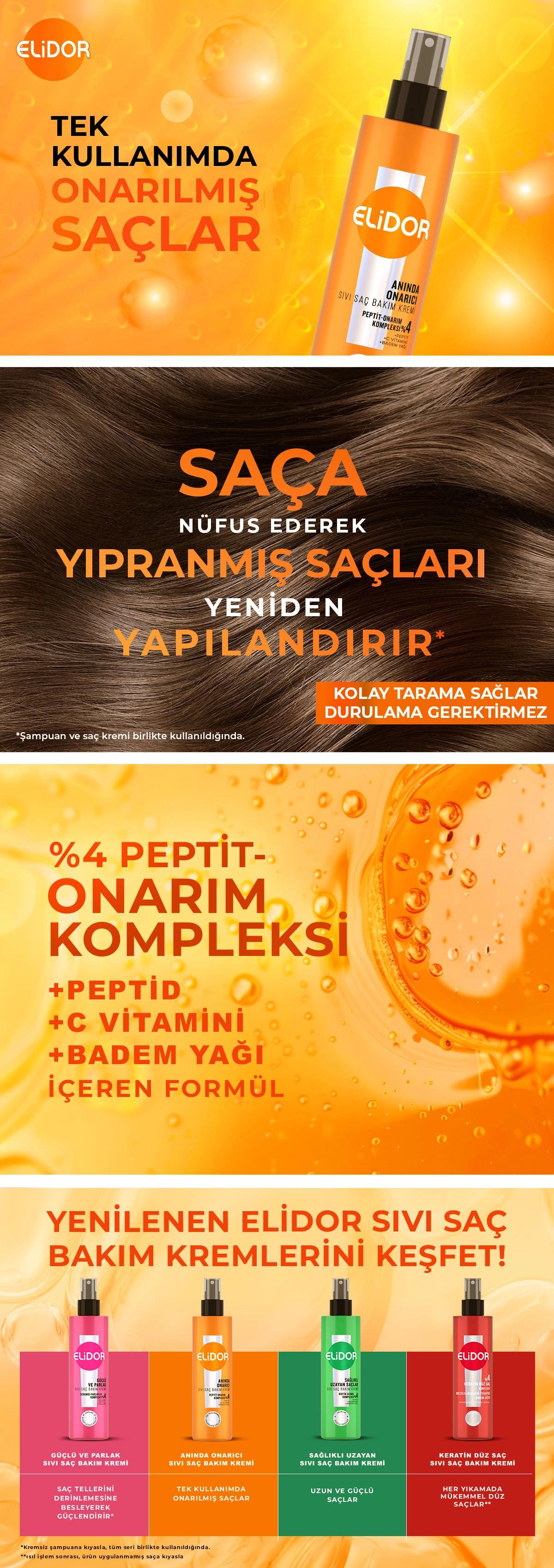 Elidor Instant Repair Liquid Hair Conditioner Spray 200 ml
