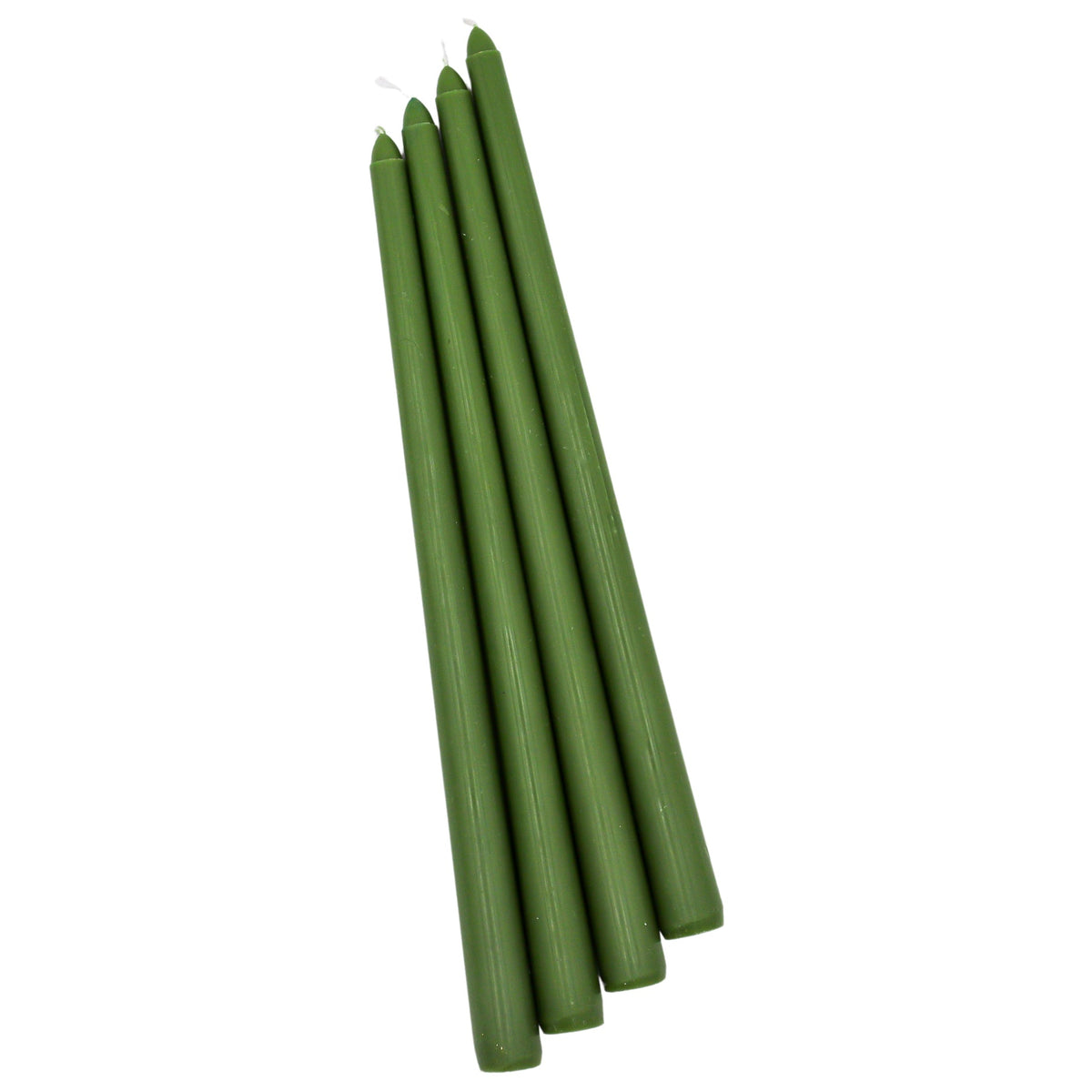 Pine Green Extra Tall Taper Candles – 24 Candles